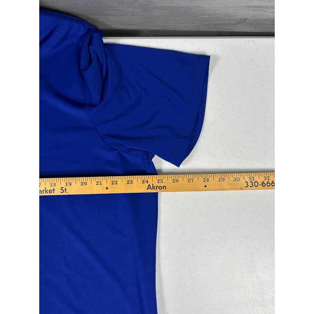 Ralph Lauren RLX Solid Blue Short Sleeve Golf Polo Shirt Mens XL - Picture 7 of 8